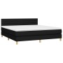 Boxspringbett mit schwarzer Stoffmatratze 160x200 cm von , Betten und Lattenroste - Ref: Foro24-3140707, Preis: 516,25 €, Rab...