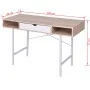 Desk with one oak and white drawer by vidaXL, Desks - Ref: Foro24-20135, Price: 82,21 €, Discount: %