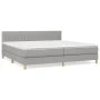 Boxspringbett mit hellgrauer Stoffmatratze 200x200 cm von , Betten und Lattenroste - Ref: Foro24-3140801, Preis: 566,23 €, Ra...
