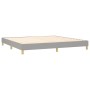 Box spring bed with light gray fabric mattress 200x200 cm by , Beds and slatted bases - Ref: Foro24-3140801, Price: 566,69 €,...
