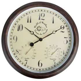Esschert Design Clock with thermo-hygrometer 30.5 cm TF008 by Esschert Design, Watches - Ref: Foro24-411488, Price: 33,95 €, ...