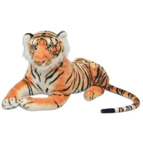 Tigre de peluche marrón XXL