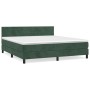 Boxspringbett mit dunkelgrüner Samtmatratze 160x200 cm von , Betten und Lattenroste - Ref: Foro24-3141374, Preis: 507,96 €, R...