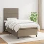 Box spring bed with taupe gray fabric mattress 80x200 cm by , Beds and slatted bases - Ref: Foro24-3141813, Price: 363,28 €, ...