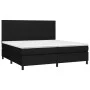 Box spring bed with black fabric mattress 200x200 cm by , Beds and slatted bases - Ref: Foro24-3141963, Price: 643,02 €, Disc...