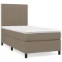Box spring bed with taupe gray fabric mattress 80x200 cm by , Beds and slatted bases - Ref: Foro24-3141893, Price: 340,42 €, ...