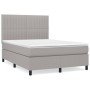 Boxspringbett mit hellgrauer Stoffmatratze 140x200 cm von , Betten und Lattenroste - Ref: Foro24-3141937, Preis: 491,42 €, Ra...