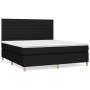 Box spring bed with black fabric mattress 160x200 cm by , Beds and slatted bases - Ref: Foro24-3142427, Price: 637,26 €, Disc...