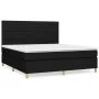 Box spring bed with black fabric mattress 160x200 cm by , Beds and slatted bases - Ref: Foro24-3142427, Price: 618,44 €, Disc...