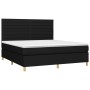 Box spring bed with black fabric mattress 160x200 cm by , Beds and slatted bases - Ref: Foro24-3142427, Price: 637,26 €, Disc...