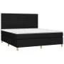 Box spring bed with black fabric mattress 160x200 cm by , Beds and slatted bases - Ref: Foro24-3142427, Price: 618,44 €, Disc...
