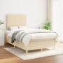 Boxspringbett mit cremefarbener Stoffmatratze 120x200 cm von , Betten und Lattenroste - Ref: Foro24-3142486, Preis: 422,63 €,...