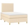 Box spring bed with cream fabric mattress 120x200 cm by , Beds and slatted bases - Ref: Foro24-3142486, Price: 434,17 €, Disc...