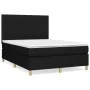 Box spring bed with black fabric mattress 140x200 cm by , Beds and slatted bases - Ref: Foro24-3142499, Price: 491,04 €, Disc...