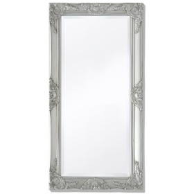 Silberner Wandspiegel im Barockstil 100x50 cm von vidaXL, Spiegel - Ref: Foro24-243681, Preis: 91,69 €, Rabatt: %