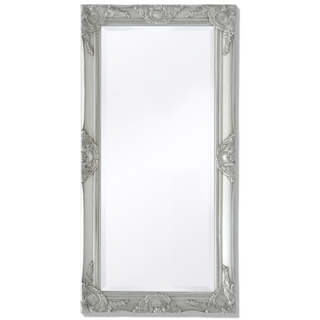 Espejo de pared estilo barroco plateado 100x50 cm de vidaXL, Espejos - Ref: Foro24-243681, Precio: 91,43 €, Descuento: %