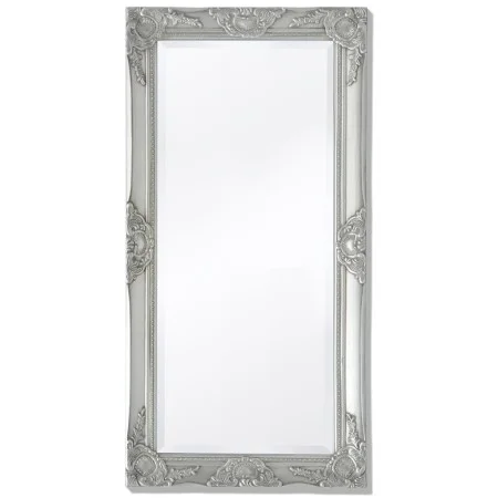 Espejo de pared estilo barroco plateado 100x50 cm de vidaXL, Espejos - Ref: Foro24-243681, Precio: 89,75 €, Descuento: %