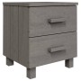 HAMAR bedside table solid pine light gray 40x35x44.5 cm by vidaXL, Nightstands - Ref: Foro24-340407, Price: 46,05 €, Discount: %