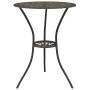Bistro table and chairs 3 pieces cast aluminum bronze color by , Garden sets - Ref: Foro24-317753, Price: 205,45 €, Discount: %