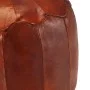 Pouf 40x35 cm genuine tan goat leather by , Ottomans - Ref: Foro24-248129, Price: 105,95 €, Discount: %