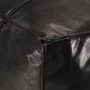 Black pouf 60x60x30 cm genuine goat leather by , Ottomans - Ref: Foro24-248134, Price: 146,43 €, Discount: %