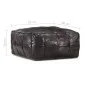 Puf negro 60x60x30 cm cuero auténtico de cabra de , Otomanas - Ref: Foro24-248134, Precio: 143,76 €, Descuento: %