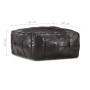 Schwarzer Sitzpuff 60x60x30 cm aus echtem Ziegenleder von , Osmanen - Ref: Foro24-248134, Preis: 145,64 €, Rabatt: %