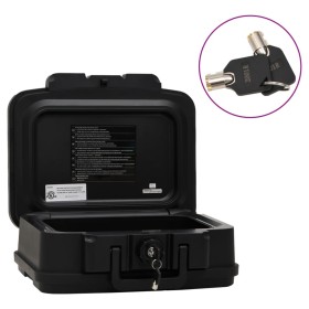 Black safe 38x32.5x16.5 cm by , Safes - Ref: Foro24-154960, Price: 86,64 €, Discount: %