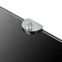Corner shelf with chrome supports black glass 35x35 cm by vidaXL, Shelves and shelves - Ref: Foro24-243856, Price: 17,84 €, D...