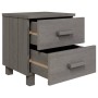 HAMAR bedside table solid pine light gray 40x35x44.5 cm by vidaXL, Nightstands - Ref: Foro24-340407, Price: 46,05 €, Discount: %