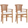Juego de comedor para jardín 3 pzas madera maciza de teca von , Gartensets - Ref: Foro24-3155761, Preis: 413,95 €, Rabatt: %