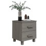 HAMAR bedside table solid pine light gray 40x35x44.5 cm by vidaXL, Nightstands - Ref: Foro24-340407, Price: 46,05 €, Discount: %