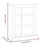 Estantería 3 niveles Corona Range de pino mexicano 80x29x100 cm de vidaXL, Librerías y estanterías - Ref: Foro24-243745, Prec...