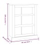 Estantería 3 niveles Corona Range de pino mexicano 80x29x100 cm by vidaXL, Bookcases and shelves - Ref: Foro24-243745, Price:...