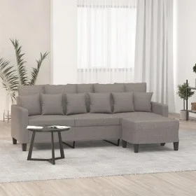 3-Sitzer-Sofa mit Hocker aus taupegrauem Stoff, 180 cm von , Sofas - Ref: Foro24-3201096, Preis: 314,09 €, Rabatt: %