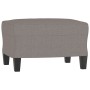 3-seater sofa with stool in taupe gray fabric 180 cm by , Sofas - Ref: Foro24-3201096, Price: 319,34 €, Discount: %