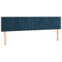 Kopfteile 2 Einheiten aus dunkelblauem Samt 80x5x78/88 cm von , Kopf- und Fußteile - Ref: Foro24-346268, Preis: 72,61 €, Raba...