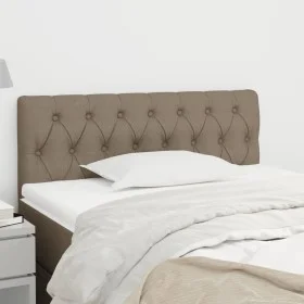 Taupe gray fabric headboard 100x7x78/88 cm by , Headboards and footboards - Ref: Foro24-346330, Price: 47,65 €, Discount: %