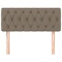 Taupe gray fabric headboard 100x7x78/88 cm by , Headboards and footboards - Ref: Foro24-346330, Price: 47,65 €, Discount: %
