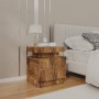 Nachttisch aus geräuchertem Eichenholzwerkstoff, 45 x 35 x 52 cm von vidaXL, Nachttische - Ref: Foro24-326857, Preis: 94,21 €...
