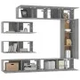 Set de muebles para TV 7 pzas madera contrachapada gris Sonoma de , Muebles TV - Ref: Foro24-3114564, Precio: 313,84 €, Descu...