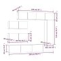 Set de muebles para TV 7 pzas madera contrachapada gris Sonoma de , Muebles TV - Ref: Foro24-3114564, Precio: 313,84 €, Descu...