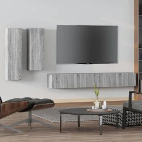 TV-Möbelset 4-teilig Sonoma graues Sperrholz von , TV-Möbel - Ref: Foro24-3114636, Preis: 166,07 €, Rabatt: %