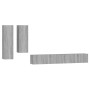 TV-Möbelset 4-teilig Sonoma graues Sperrholz von , TV-Möbel - Ref: Foro24-3114636, Preis: 163,62 €, Rabatt: %