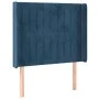 Cama box spring colchón y LED terciopelo azul oscuro 80x200 cm de , Camas y somieres - Ref: Foro24-3139653, Precio: 333,38 €,...