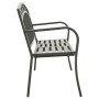 Garden bench with table gray steel 120 cm by , garden benches - Ref: Foro24-319585, Price: 132,00 €, Discount: %