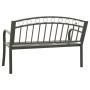 Garden bench with table gray steel 120 cm by , garden benches - Ref: Foro24-319585, Price: 132,00 €, Discount: %