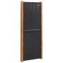 Divider screen with 3 panels black 210x180 cm by , Room dividers - Ref: Foro24-319179, Price: 107,34 €, Discount: %
