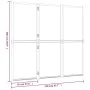 Divider screen with 3 panels black 210x180 cm by , Room dividers - Ref: Foro24-319179, Price: 107,34 €, Discount: %