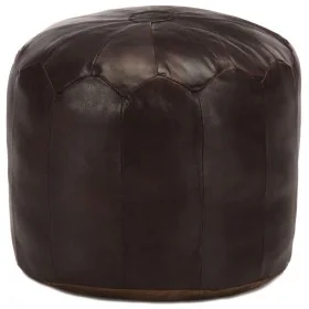 Puf marrón oscuro 40x35 cm cuero auténtico de cabra de , Otomanas - Ref: Foro24-248130, Precio: 120,47 €, Descuento: %